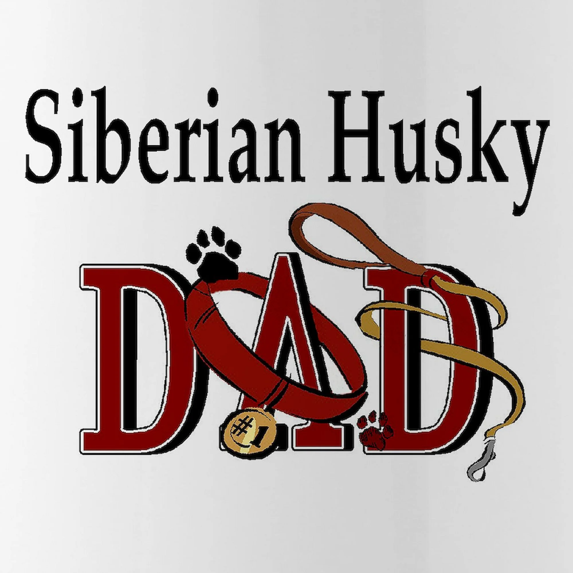 CafePress - Siberian Husky Dad Stainless Water Bottle 1 - Stainless Steel Water Bottle, Sports Bottle, 1.0L