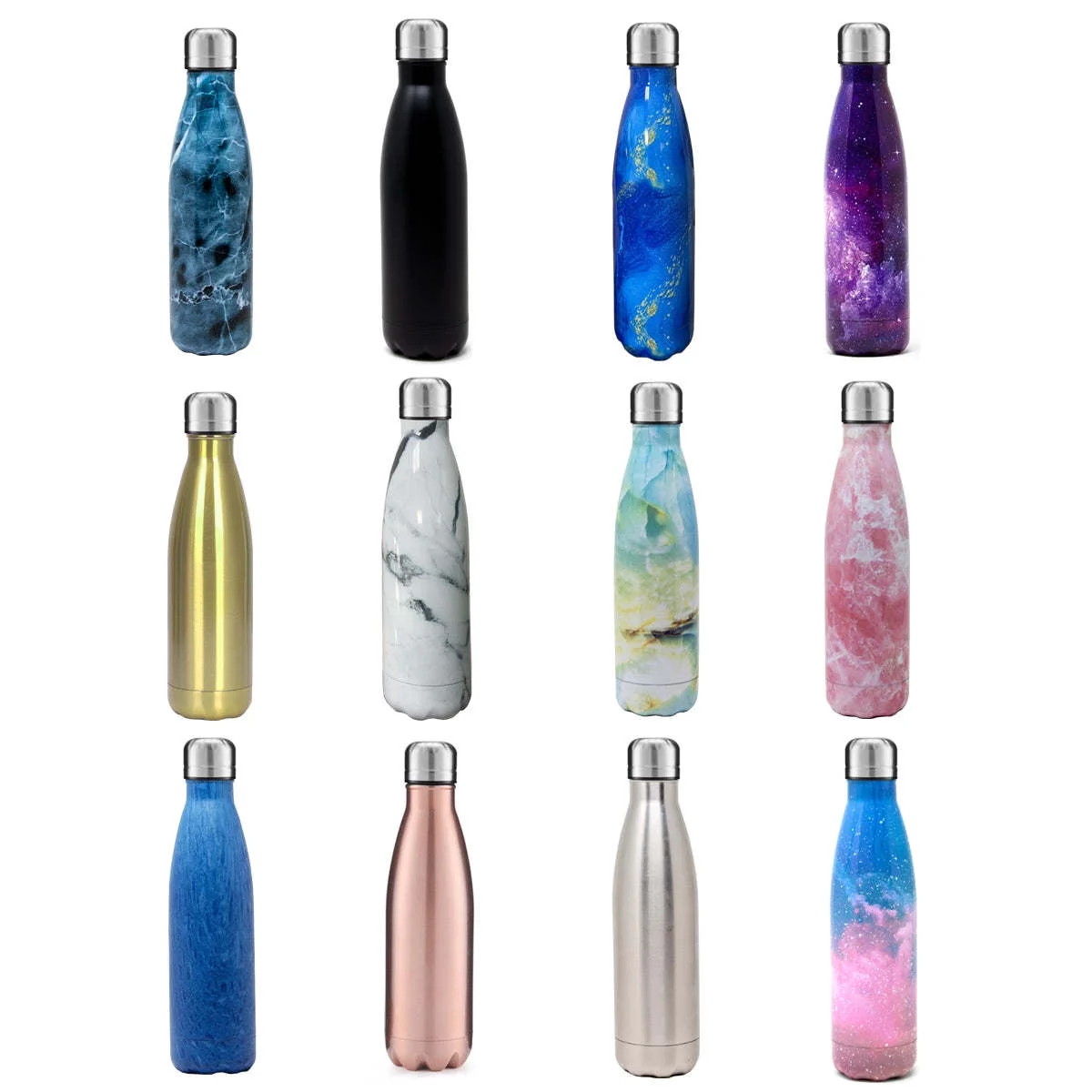 UV Water Bottle with Temperature Cap - Stay Hydrated on the Go