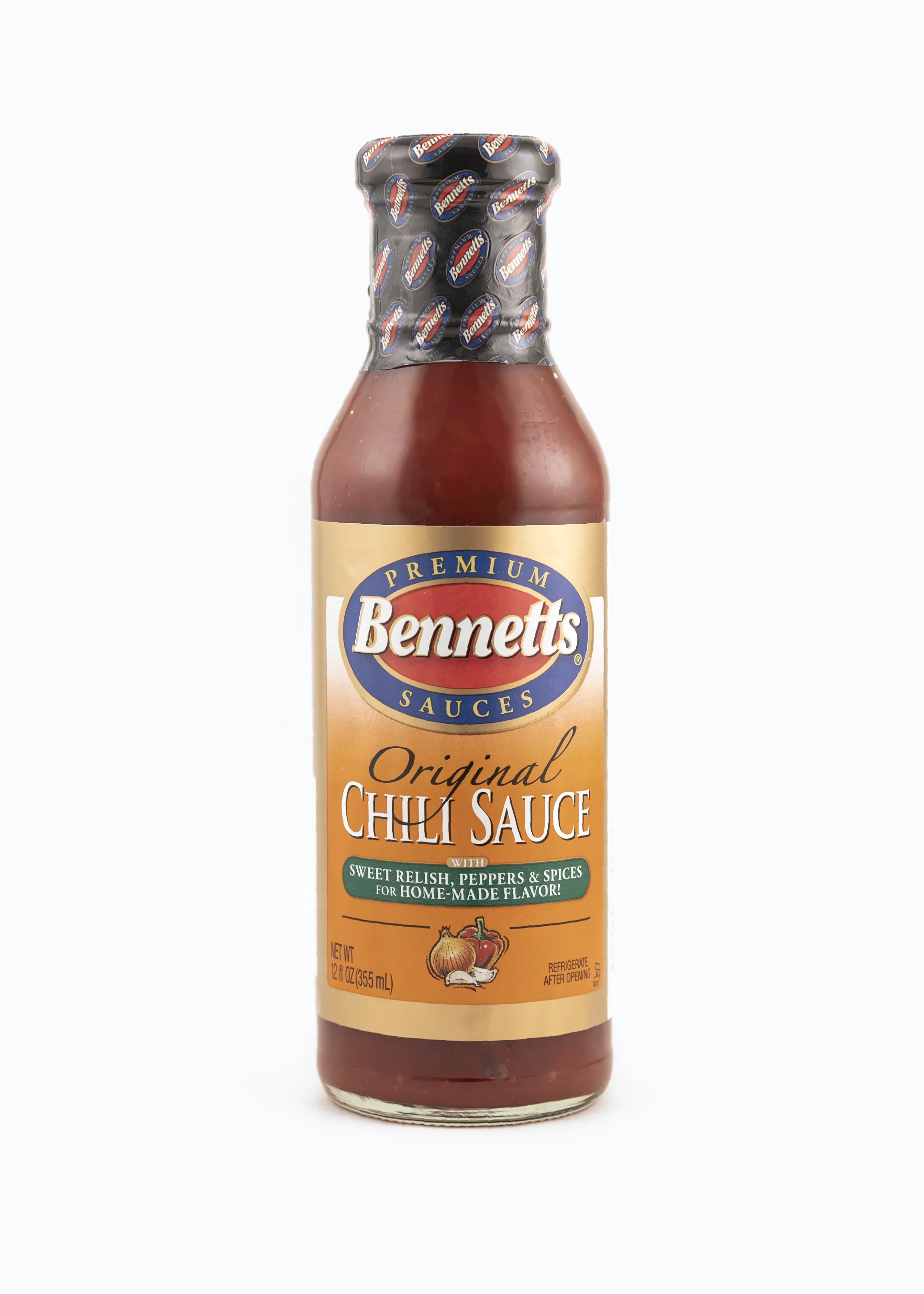 Bennetts Original Chili Sauce, 12 fl oz, Glass Jar