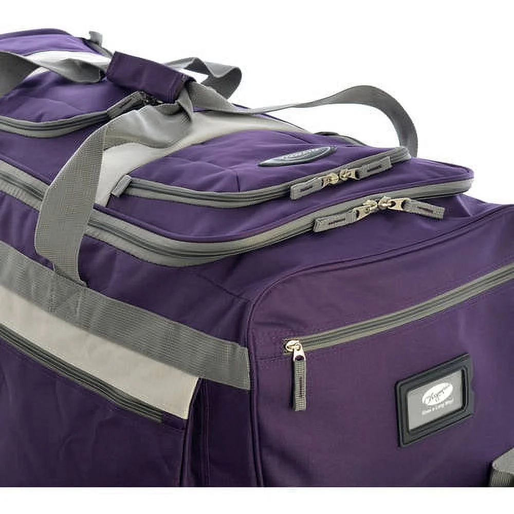 Olympia Travel/Luggage Case (Rolling Duffel) Travel Essential, Dark Lavender