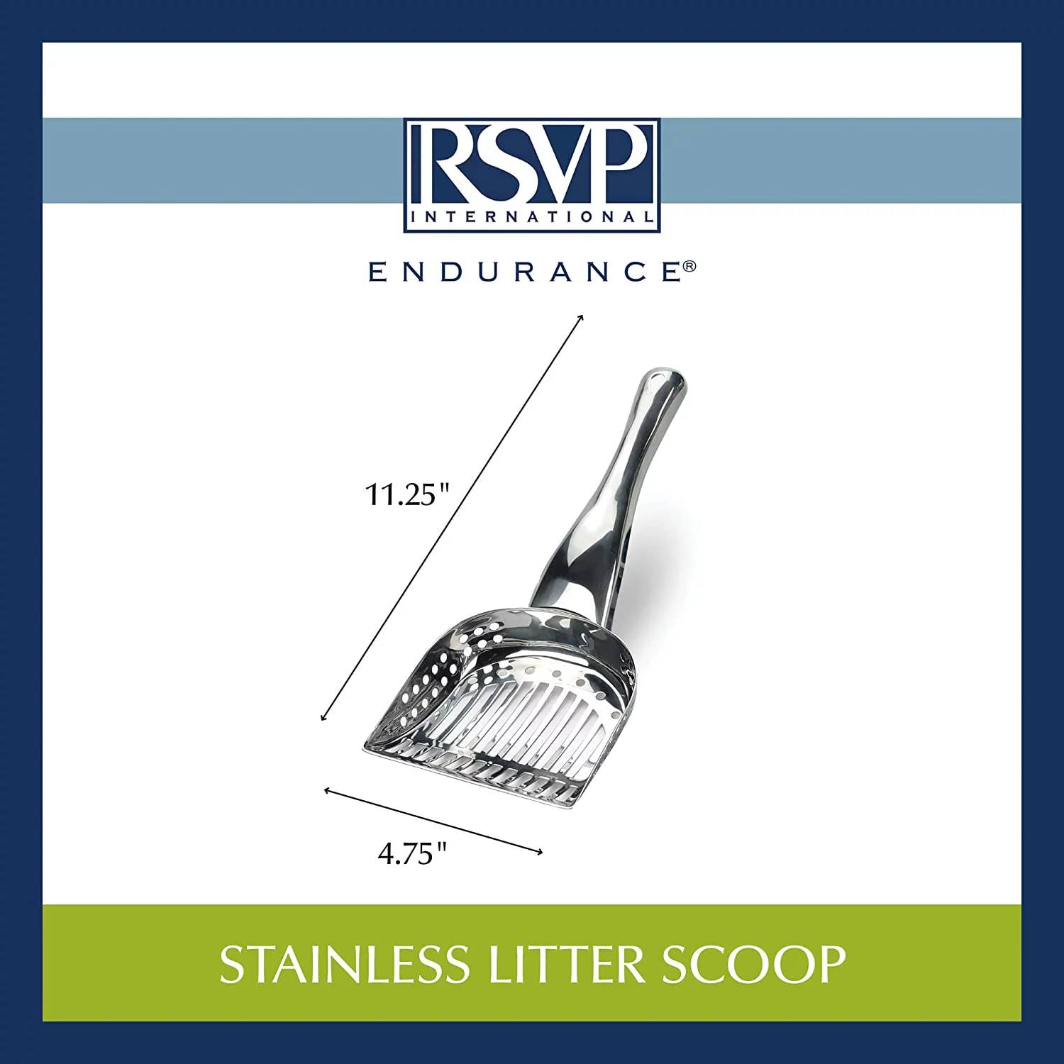 RSVP Endurance Stainless Steel Kitty Litter Scoop