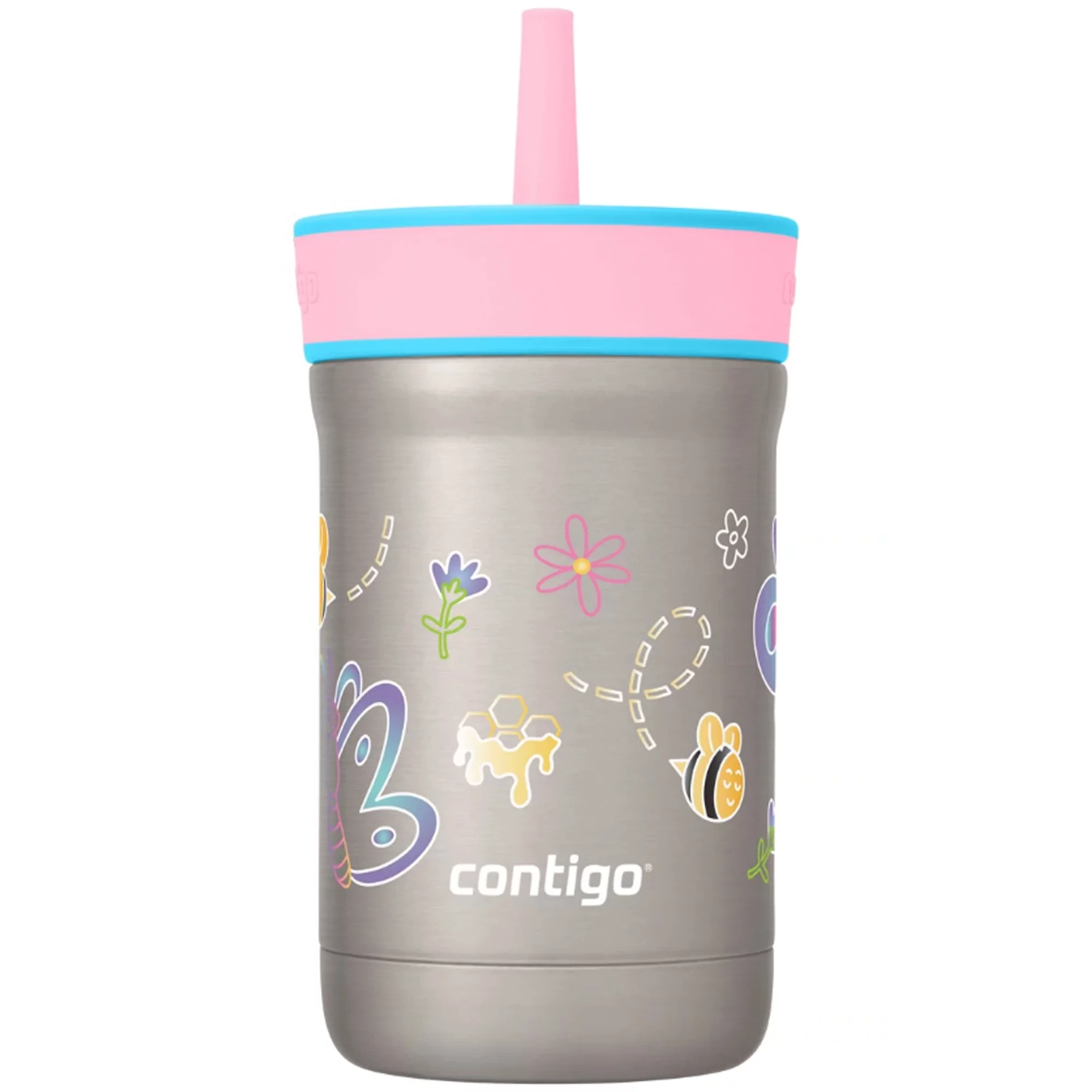 Contigo Kid's 12 oz. Leighton Stainless Steel Tumbler - Raspberry/Azalea