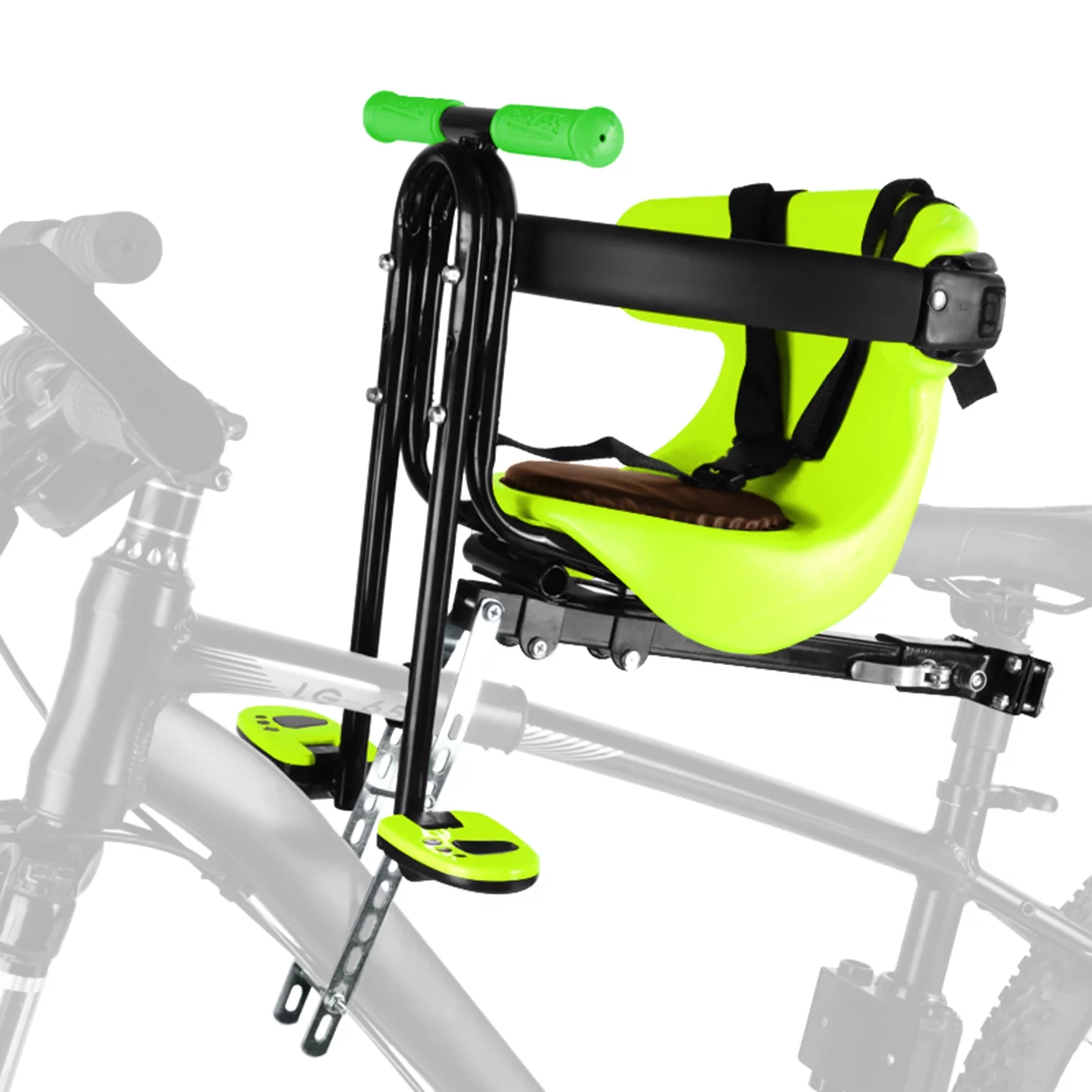 LIXADA Bike Safety Seat Cushioned Cycling Seat Front Mounted Child Seat for 8months to 4years Old Up to 110lb