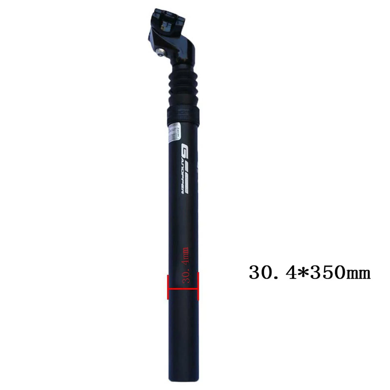 350mm Bike Seatpost Seat Post Saddle Pole - Black, 30.4x350mm