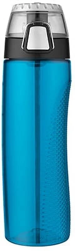 24 OZ Blue Hydration Bottle With Rotating Intake Meter BPA Free Im, Each