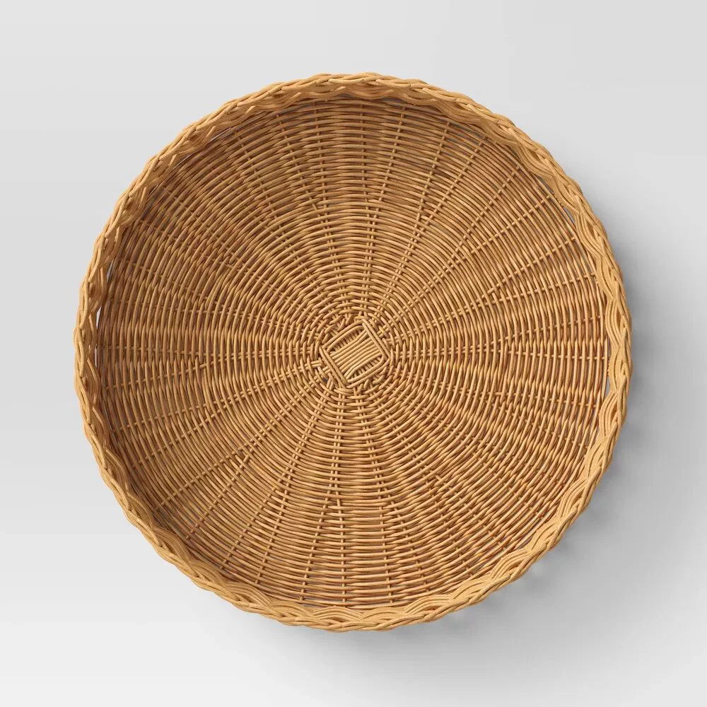 Round Multiweave Rattan Tray - Threshold™