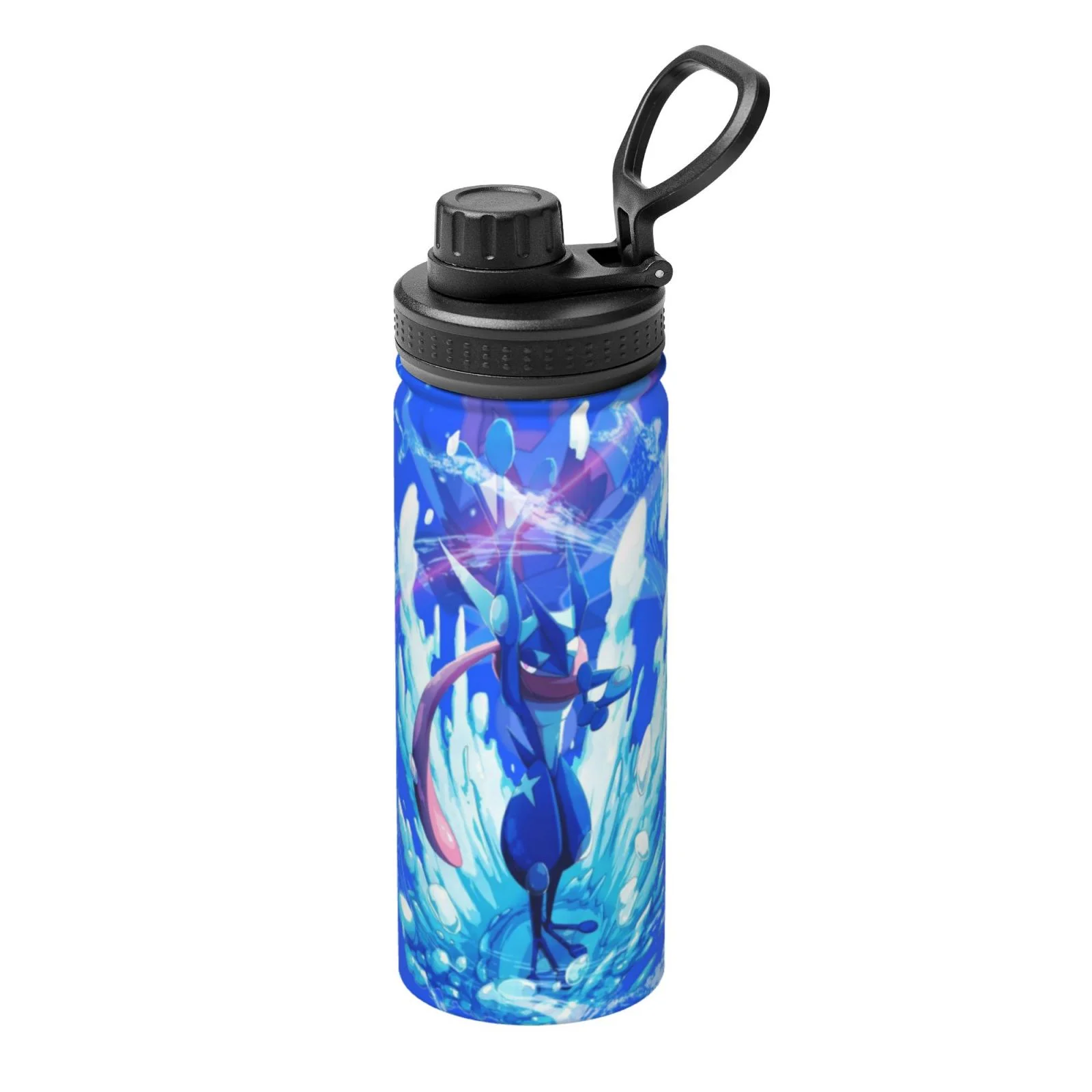 Rare Greninja Sports Insulated Water Bottles Kettle Stainless Steel Portable Cup18OZ For Travel Gym School