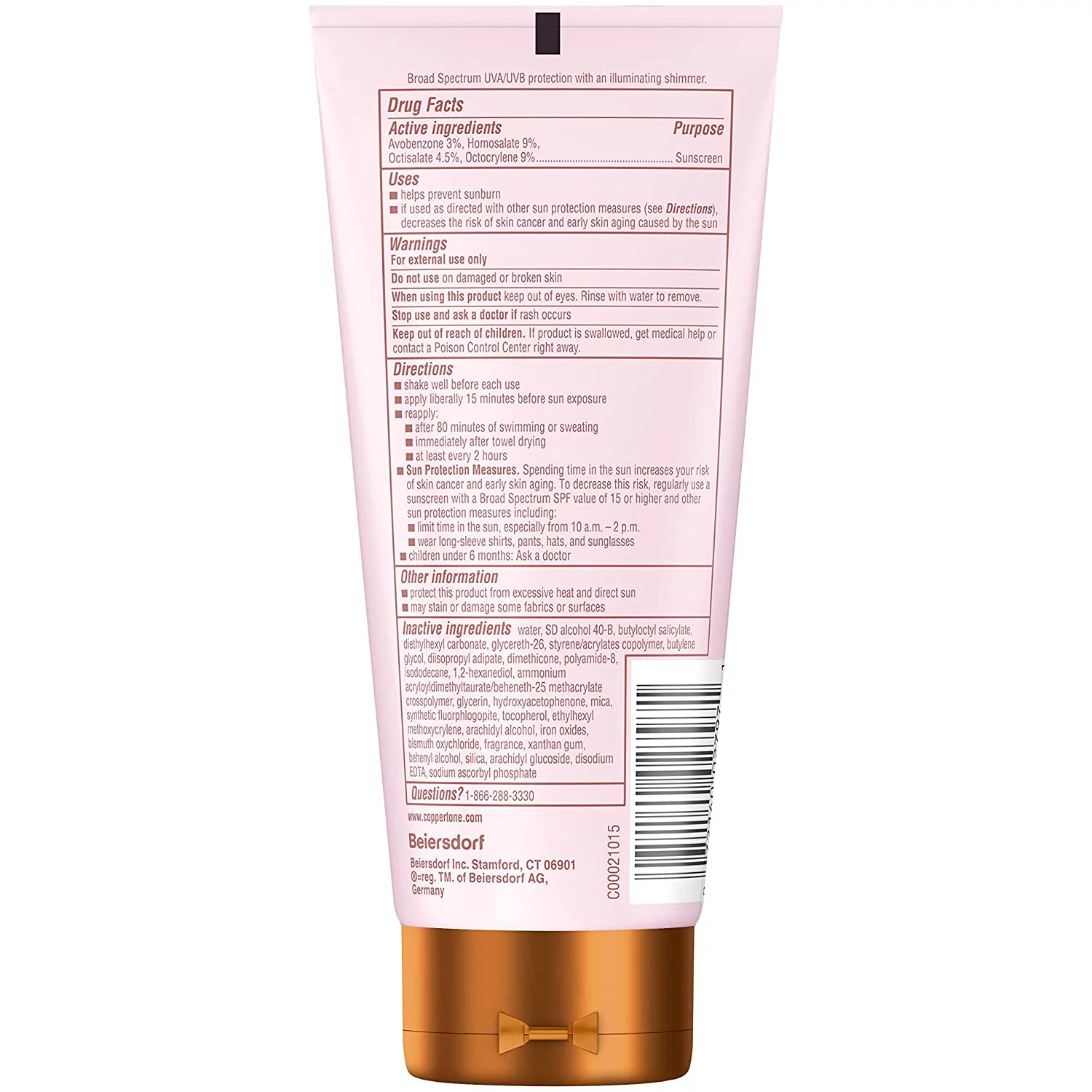 Coppertone Glow SPF 50 Lotion, 5 Ounce (Pack of 2)