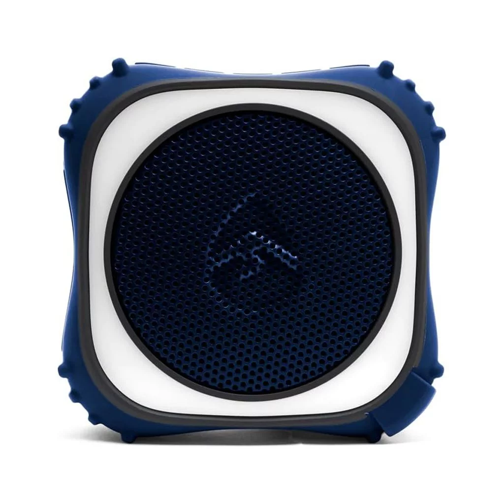 Ecoxgear EcoEdge Pro Bluetooth Speaker, Waterproof Speaker with LED Party Lights,  Siri and Google Voice Assistant Activated, Blue
