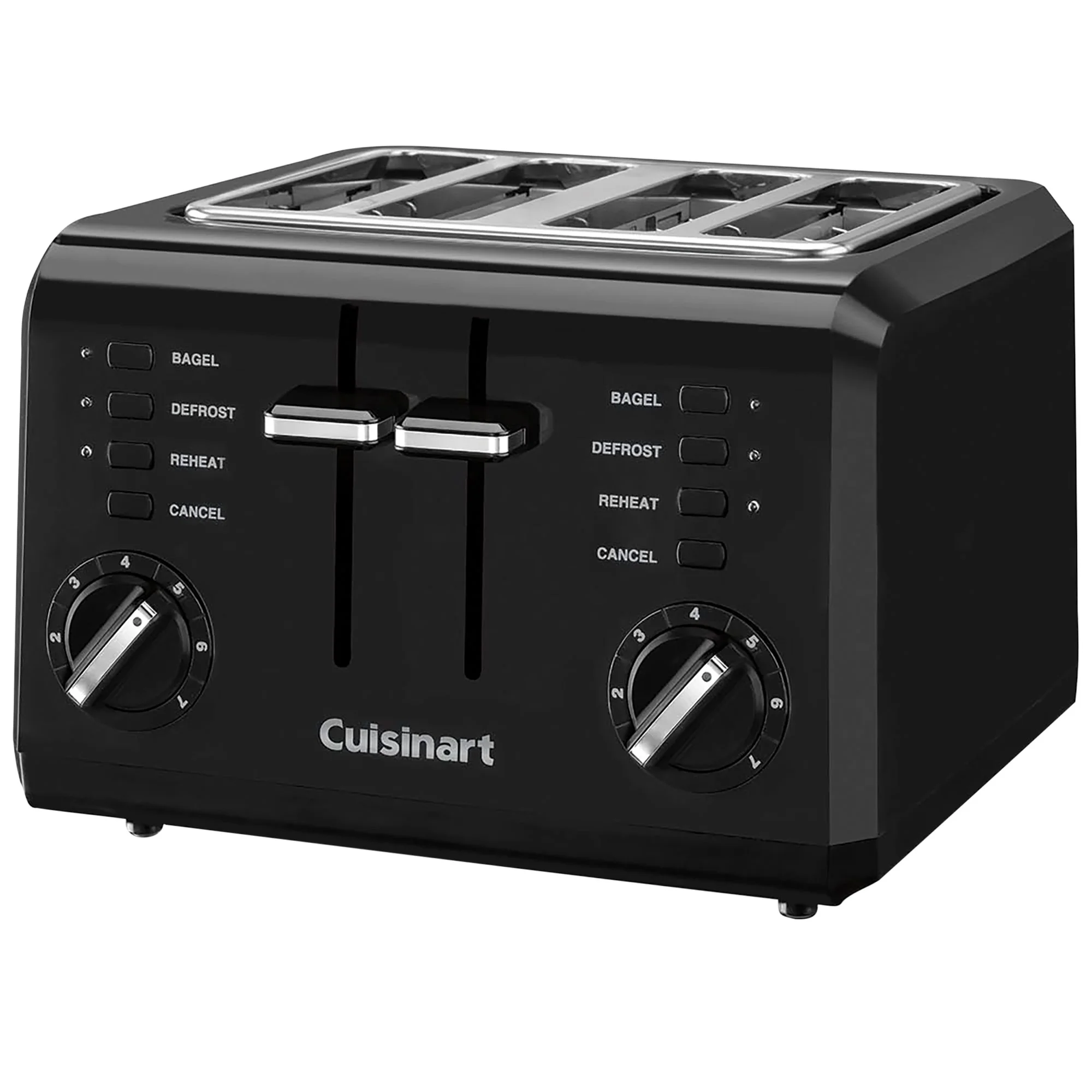 Cuisinart CPT-142BKFR Compact 4-Slice Toaster, Black (Certified Used)
