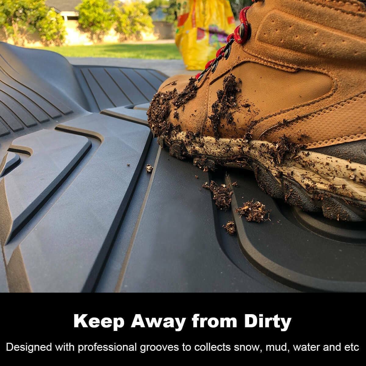 LASFIT Liners 2017-2022 Tesla Model 3 Cargo Mats, TPE Material Non-Toxic & Smell, Black