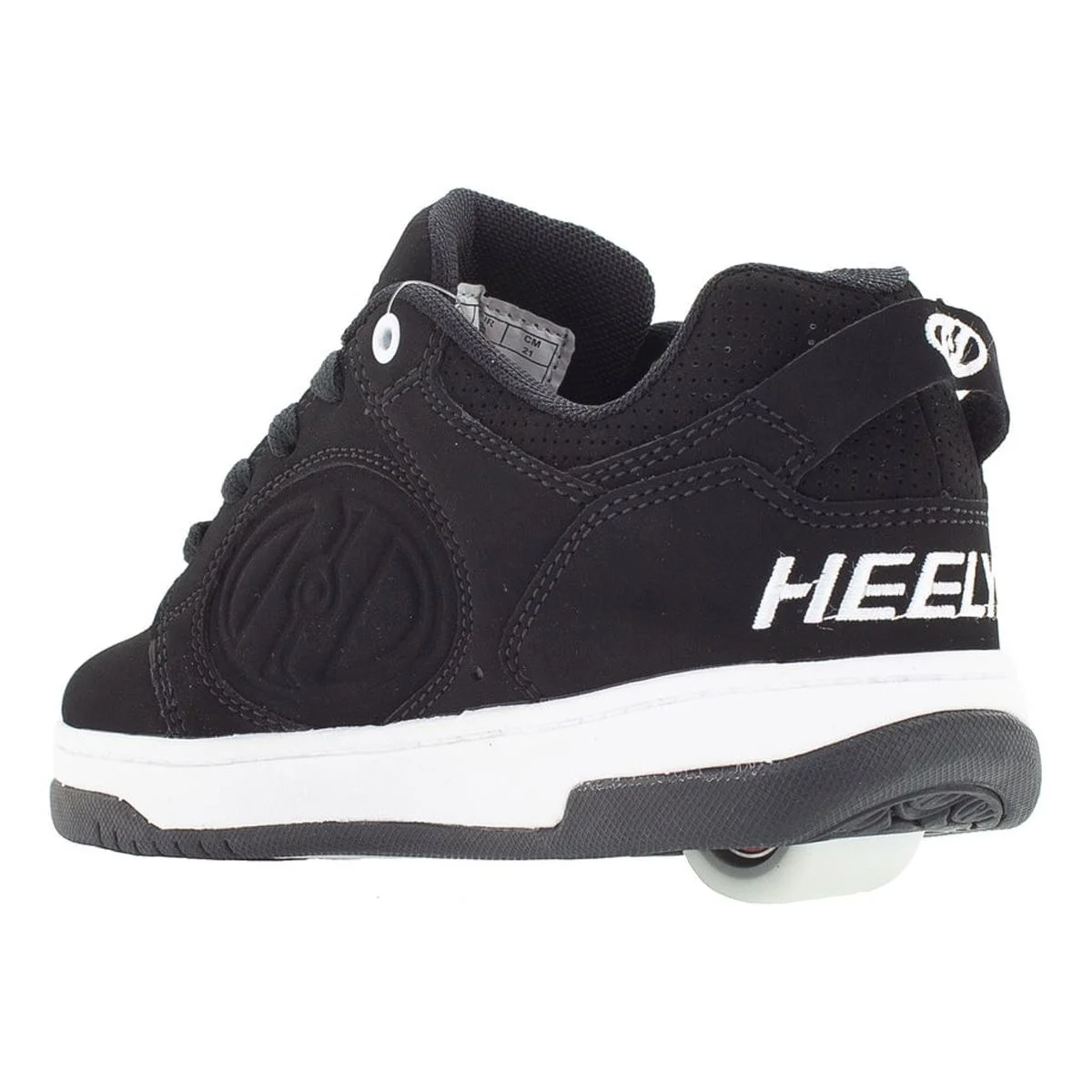 HEELYS Unisex Kids Voyager Wheeled Shoe Black/White - HE100713H