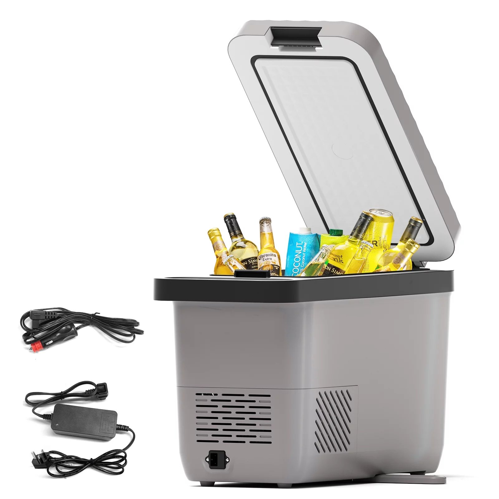 Portable Freezer 12 Volt Car Refrigerator, 17 Quart Portable Car Freezer Compressor Cooler for camping, Truck Van RV Camper SUV Boat Travel Camping Vehicle Road Trips Tailgating 0℉~50℉, Mini Electric