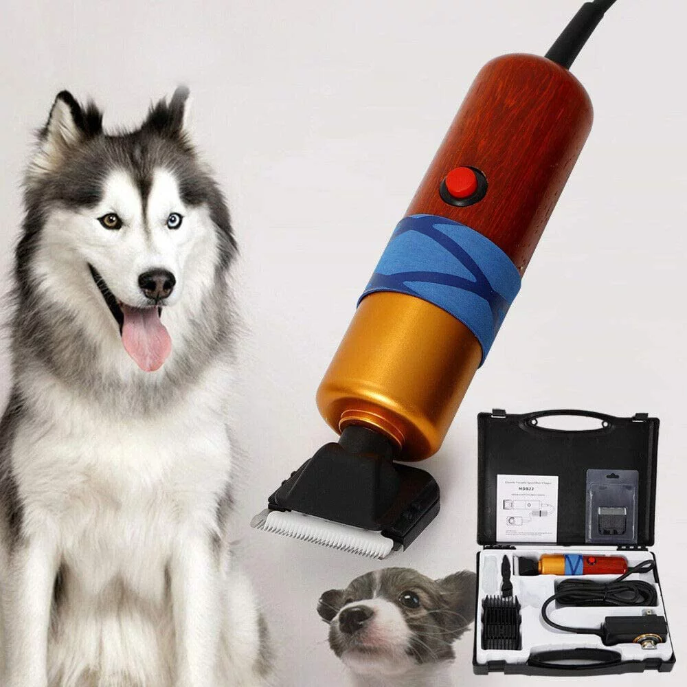 Miumaeov Dog Clipper DC12V Electric Pet Clippers Professional Pet Dog Cat Hair Trimmer Animal Grooming Clippers Tool USB Rechargeable Plug in Dog Shaver Clippers Low Noise