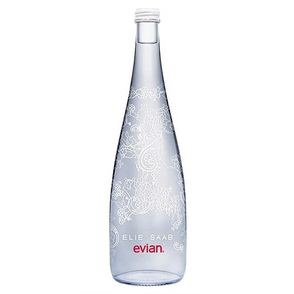 Evian Water Glass Bottle - 750 ML x 12