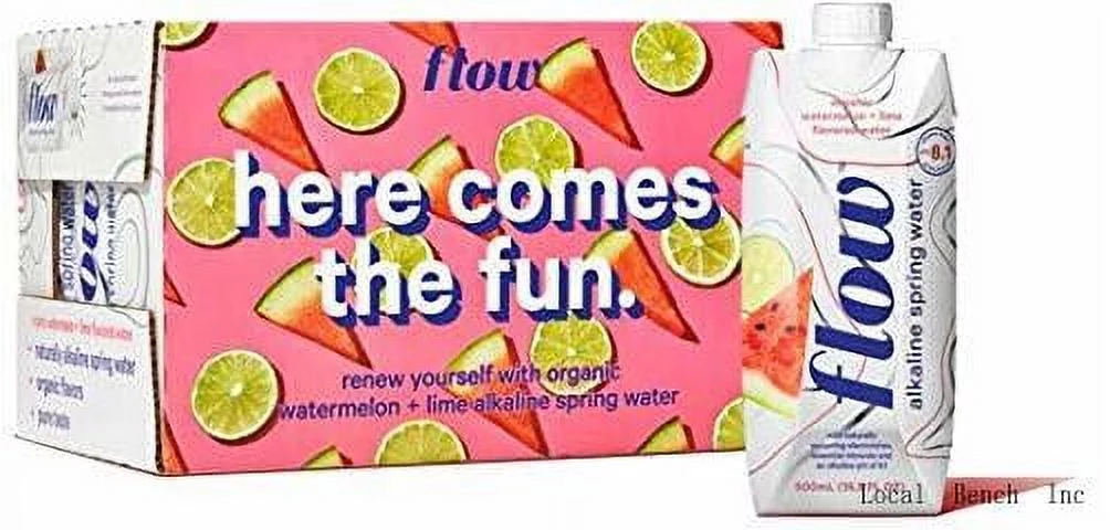 Alkaline Spring Water - Watermelon And Lime Flavored Naturally Alkaline Water With Electrolytes And Essential Minerals - Eco-Friendly Pack, BPA-Free, Non-GMO. 12 Pack Of 16.9 FL Bottles