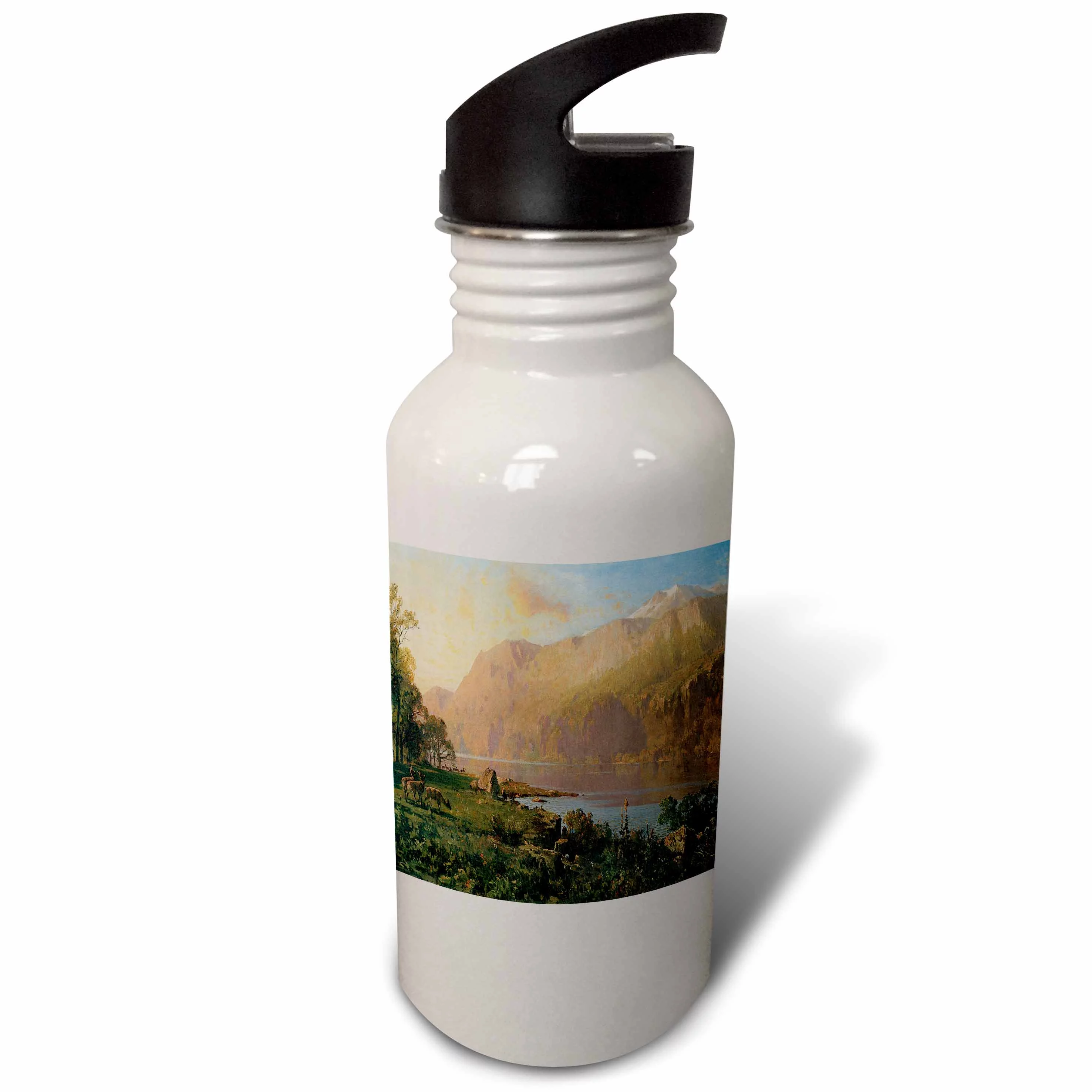 Emerald Lake near Tahoe by Thomas Hill American West  21 oz Sports Water Bottle wb-126703-1