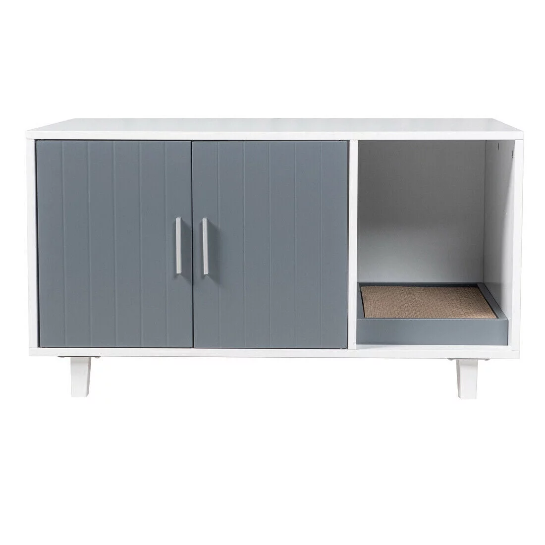 GDLF Modern Pet Crate Cat Washroom Hidden Litter Box Enclosure House Table