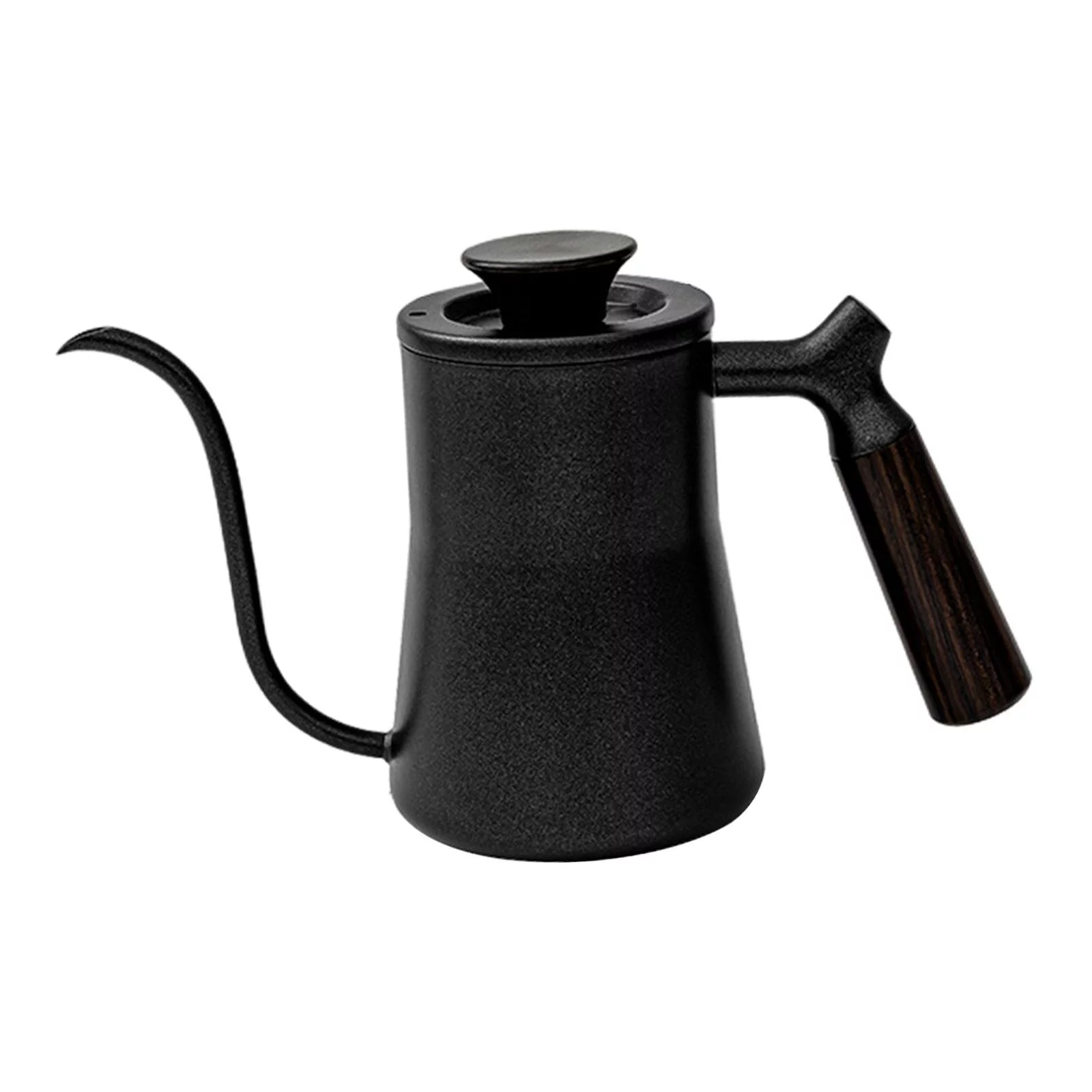 Gooseneck Coffee Kettle Teakettles Wooden Handle Comfortable Grip Long Narrow Spout 550ml Stainless Steel Coffee Kettle Tea Pot for Camping