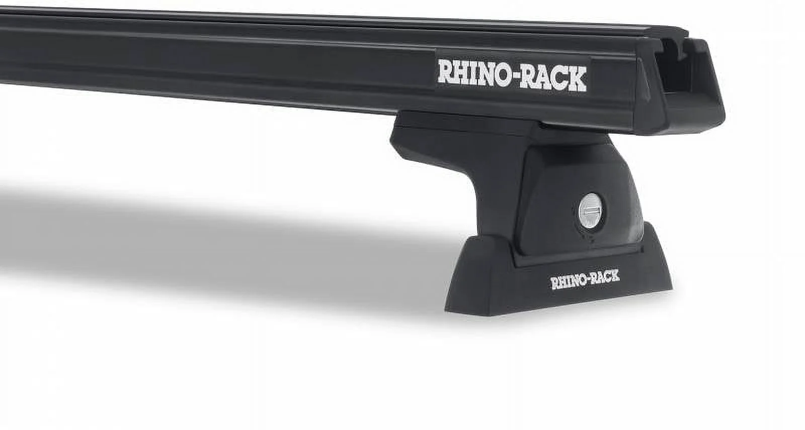 Rhino Rack 2005-2016 Fits Land Rover LR3 LR4 4dr SUV With Factory Tracks Long Heavy Duty RLT600 Black 2 Bar Roof Rack JA9945
