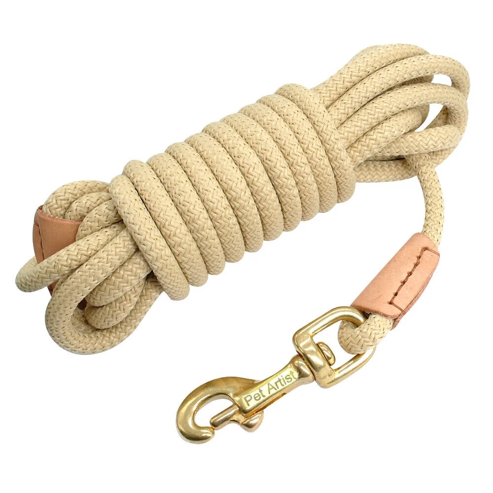 10/16/33/66ft Long Strong Dog Tracking Leash Braided Rope Large Dogs Training