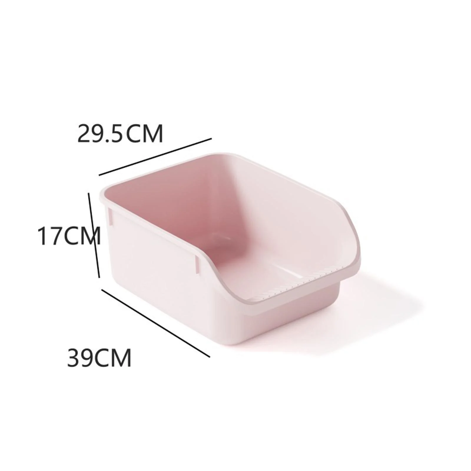 TOOYFUL Cat Toilet Sand Box s Litter Litter Container High Sided Easy Carry Kitty Litter Pan Cat Litter Toilet pink