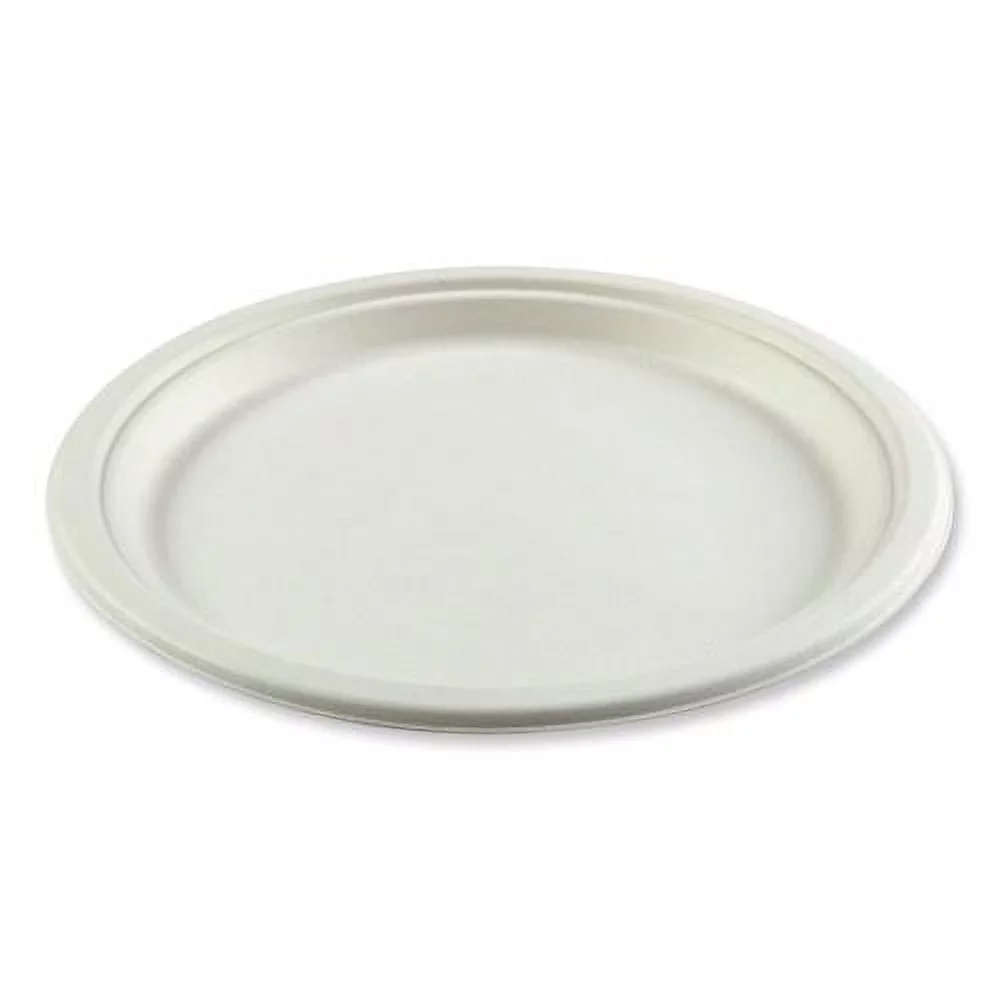 Boardwalk Bagasse PFAS-Free Dinnerware, Plate, 10