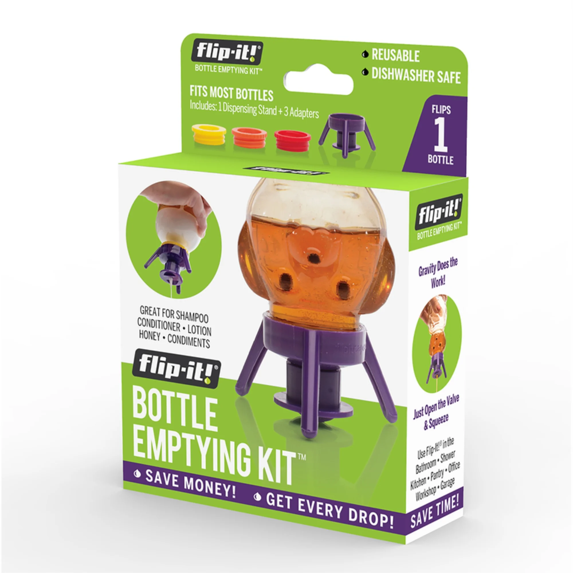Flip-It! Bottle Emptying Kit, Single Pack ? Kitchen/All-Purpose