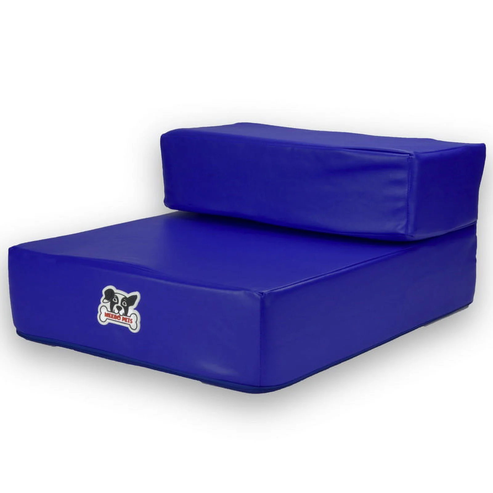 Brybelly Blue Leather Folding Pet Stairs