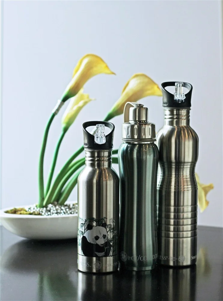 New Wave Enviro Products - Stainless Steel Water Bottle Endangered Species Collection Giant Panda - 20 oz.