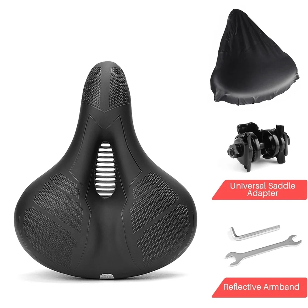 Bike Seat Cushion with Absorbing Ball Memory Foam Saddle for Enhanced Riding Comfort