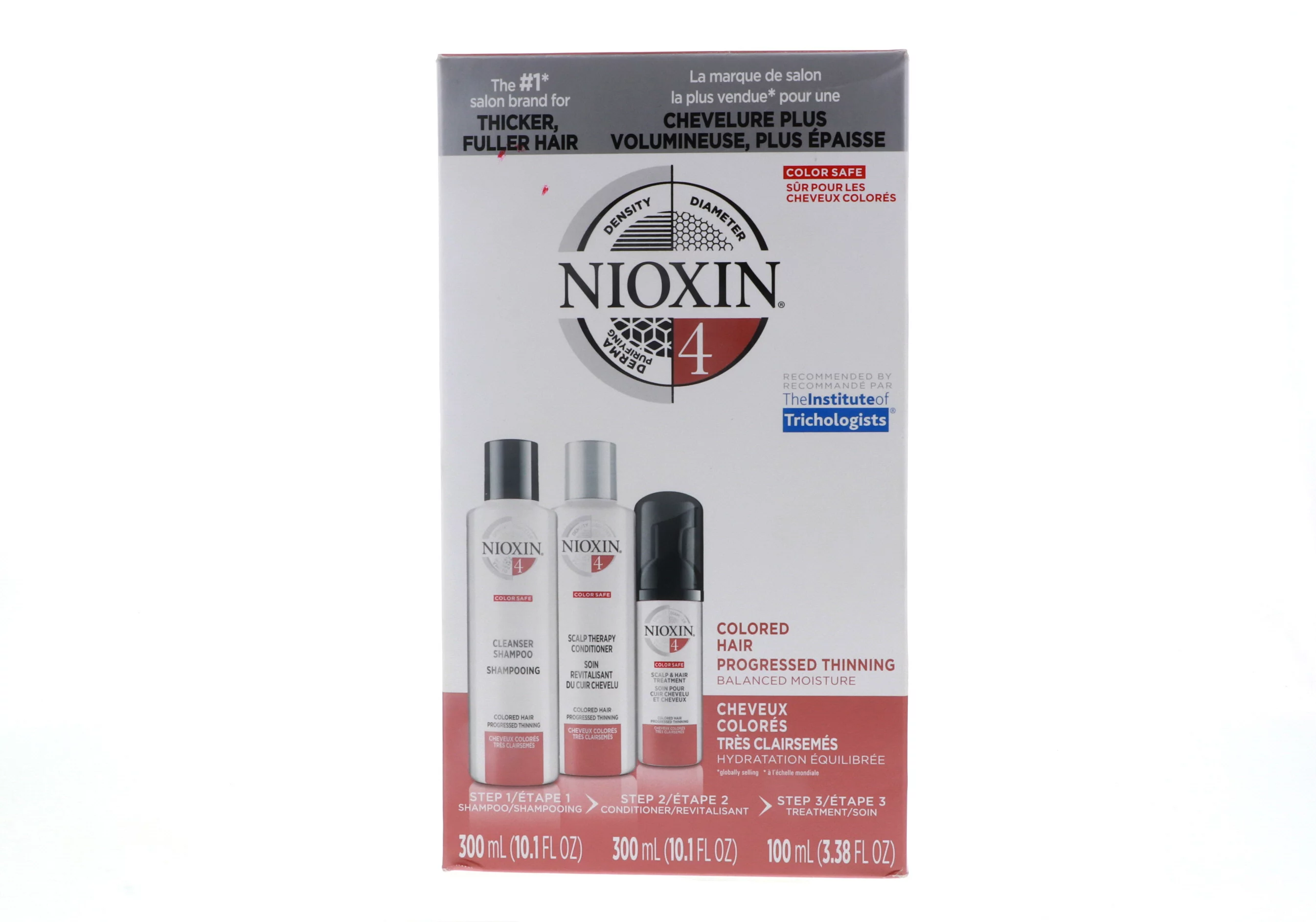 Nioxin System 4 Trio: Cleanser Shampoo 10.1 oz , Scalp Therapy Conditioner 10.1 oz , Scalp & Hair Treatment 3.38 oz