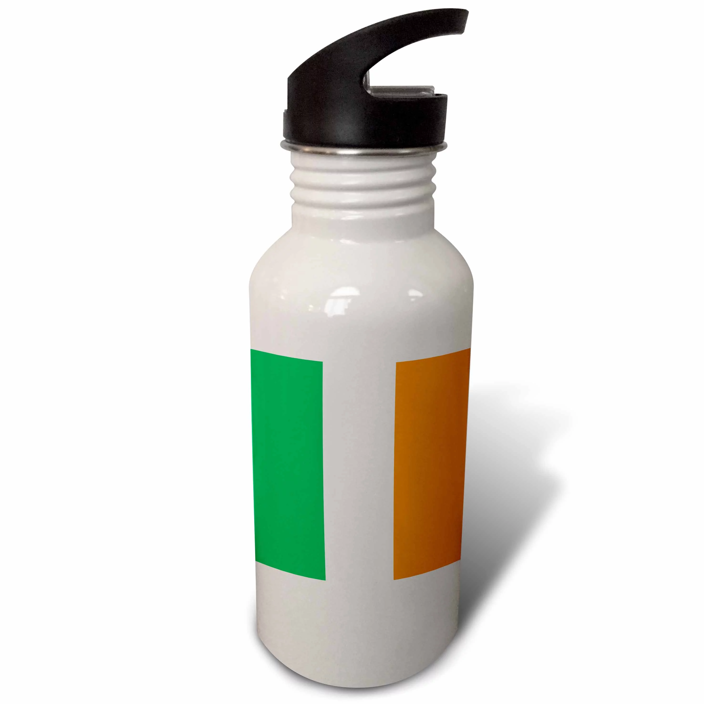 Flag of Ireland - Irish green white orange vertical stripes United Kingdom UK world country souvenir 21 oz Sports Water Bottle wb-158340-1
