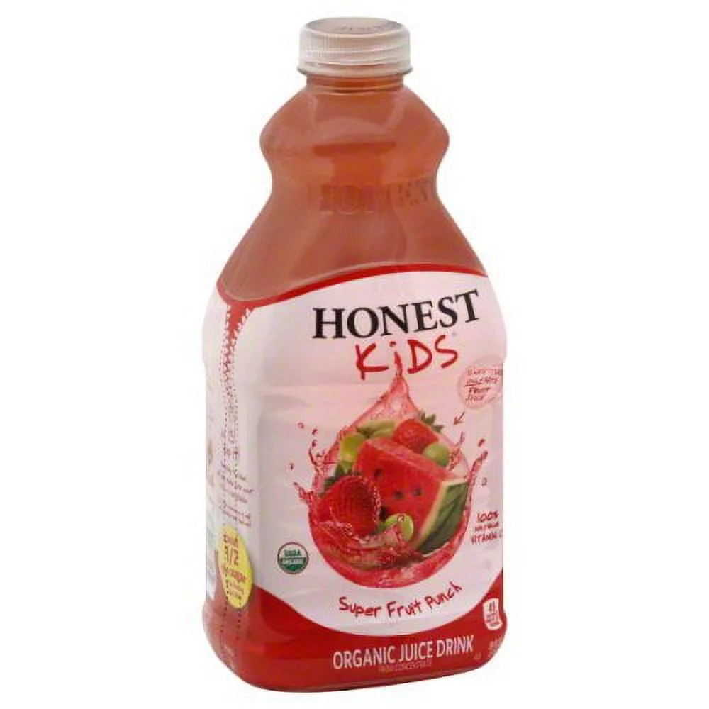 Honest Kids Organic Juice Drink 59 Fl Oz (Pack Of 2) (Super Fruit Punch)