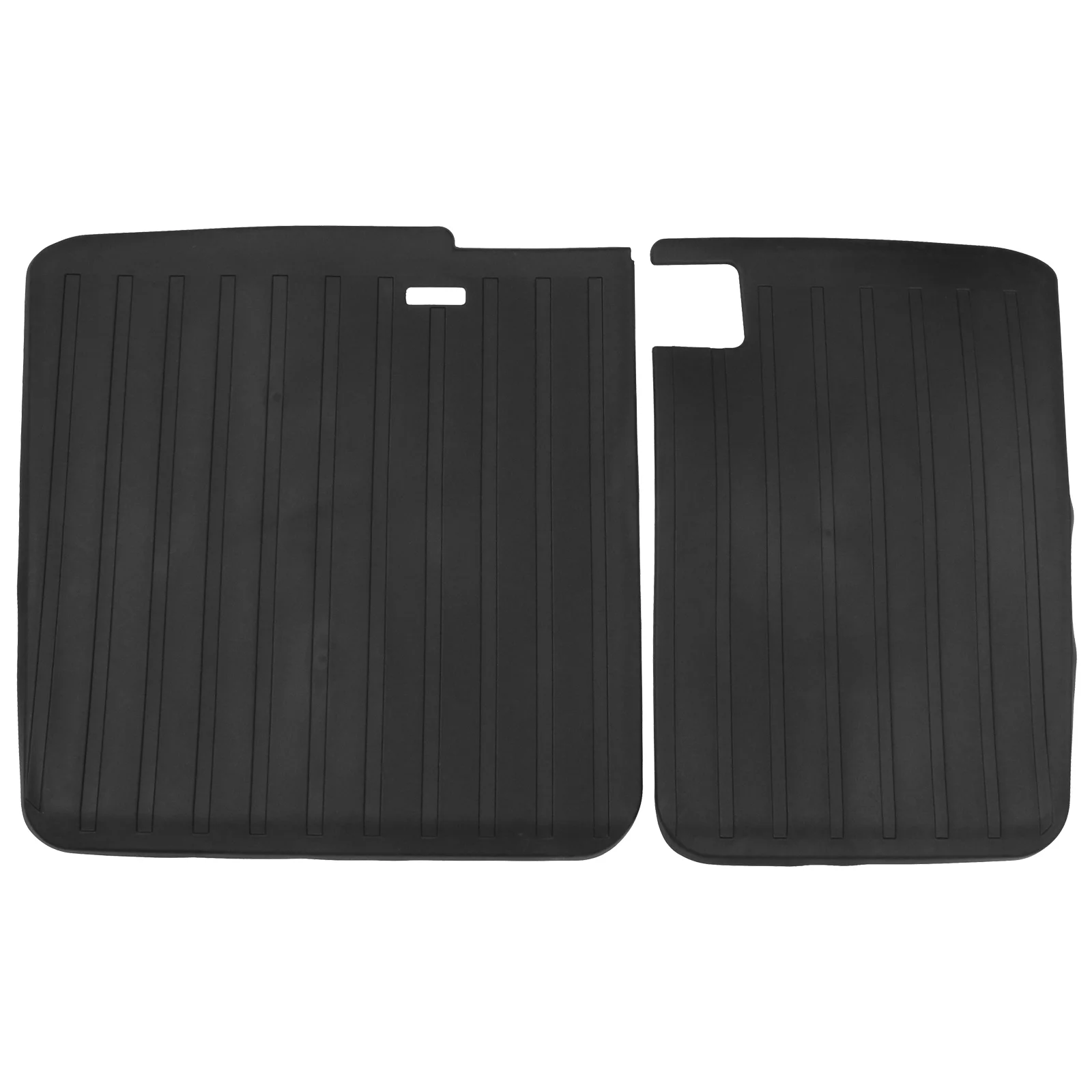 Ikon Motorsports Protector Backrest Covers Compatible with 2017-2023 Tesla Model 3, Black Injection TPE All Weather Waterproof Anti-Slip Second Row Seats Back Cover All Weather Seat Protector