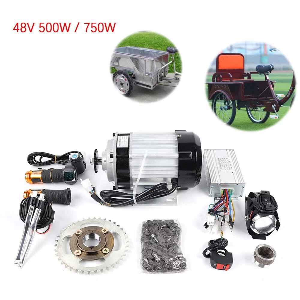 TFCFL Electric Bicycle Bike Tricycle Rickshaw Brushless Motor Controller Kit 48V 500W