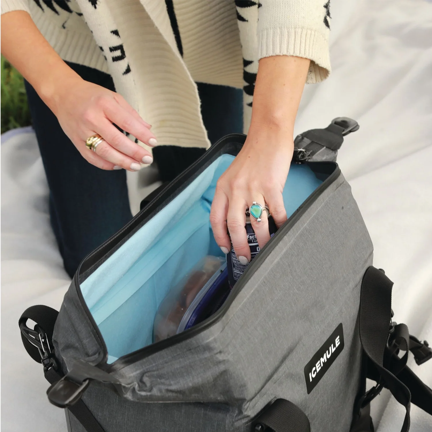 IceMule Traveler 25 Liter 20 Can Soft Insulated Waterproof Backpack Cooler Bag