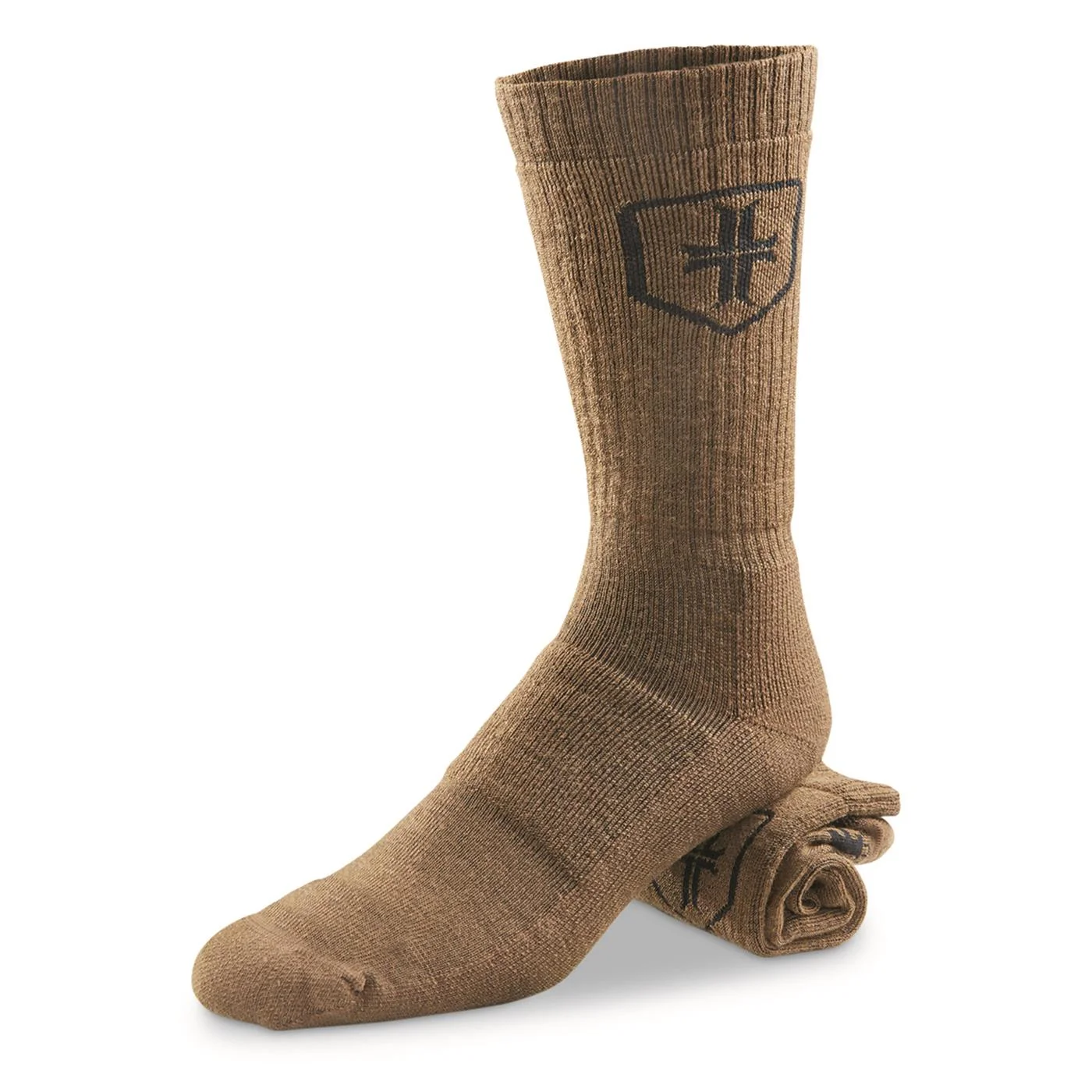 HQ ISSUE Merino Wool Socks for Men Blend, Hiking Athletic Boot Socks, Warrior Poet Society