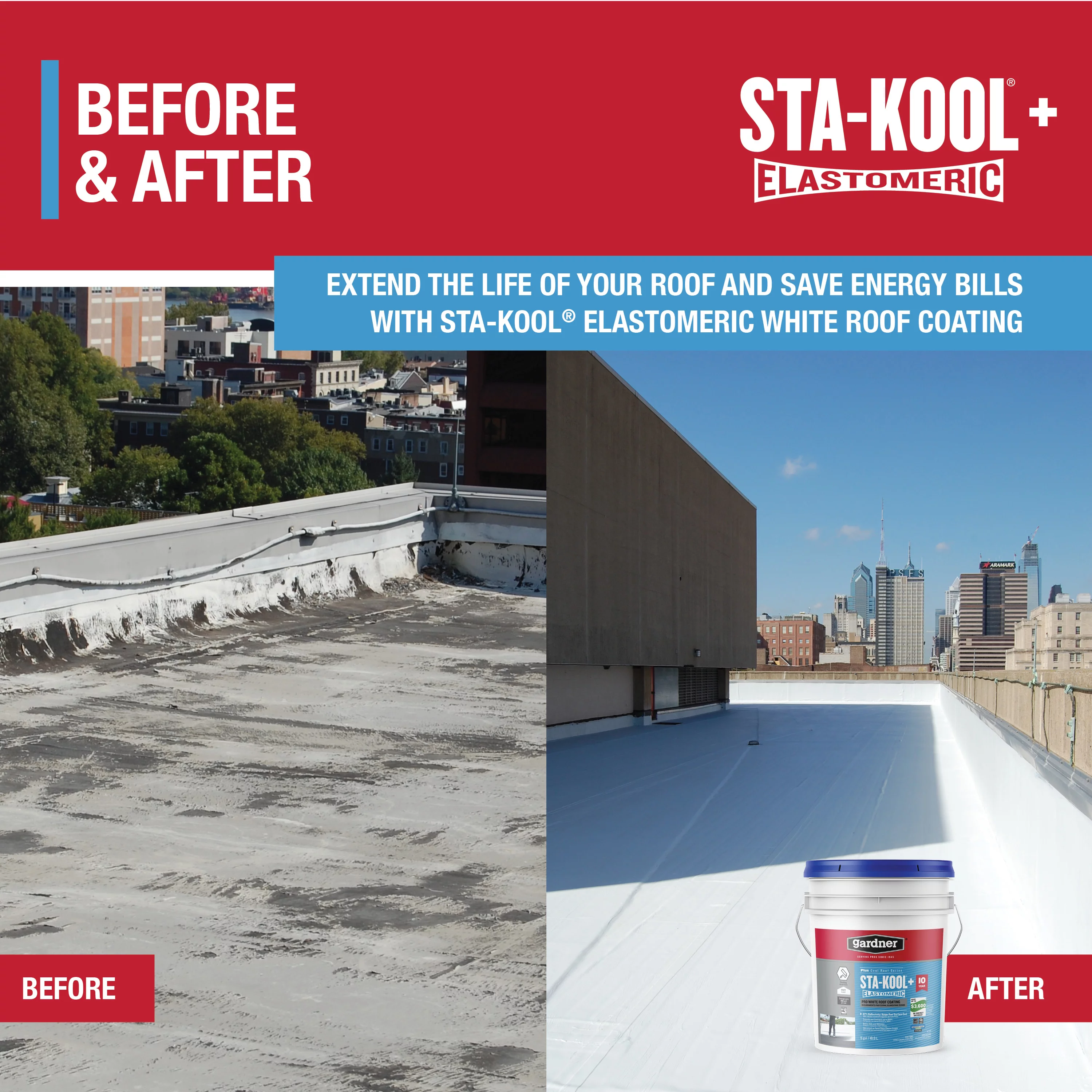 Gardner-Gibson Sta-Kool 10-Year PRO Elastomeric Roof Coating
