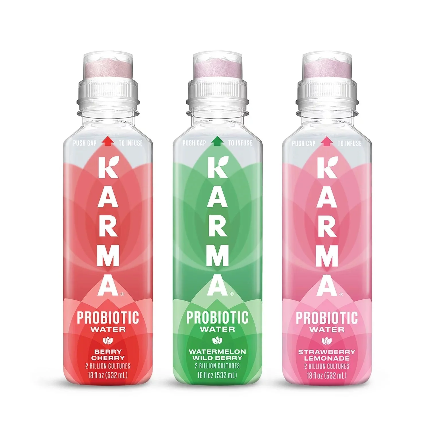 Karma Probiotic Water Variety Pack 18 Fluid Ounce (Pack of 12)