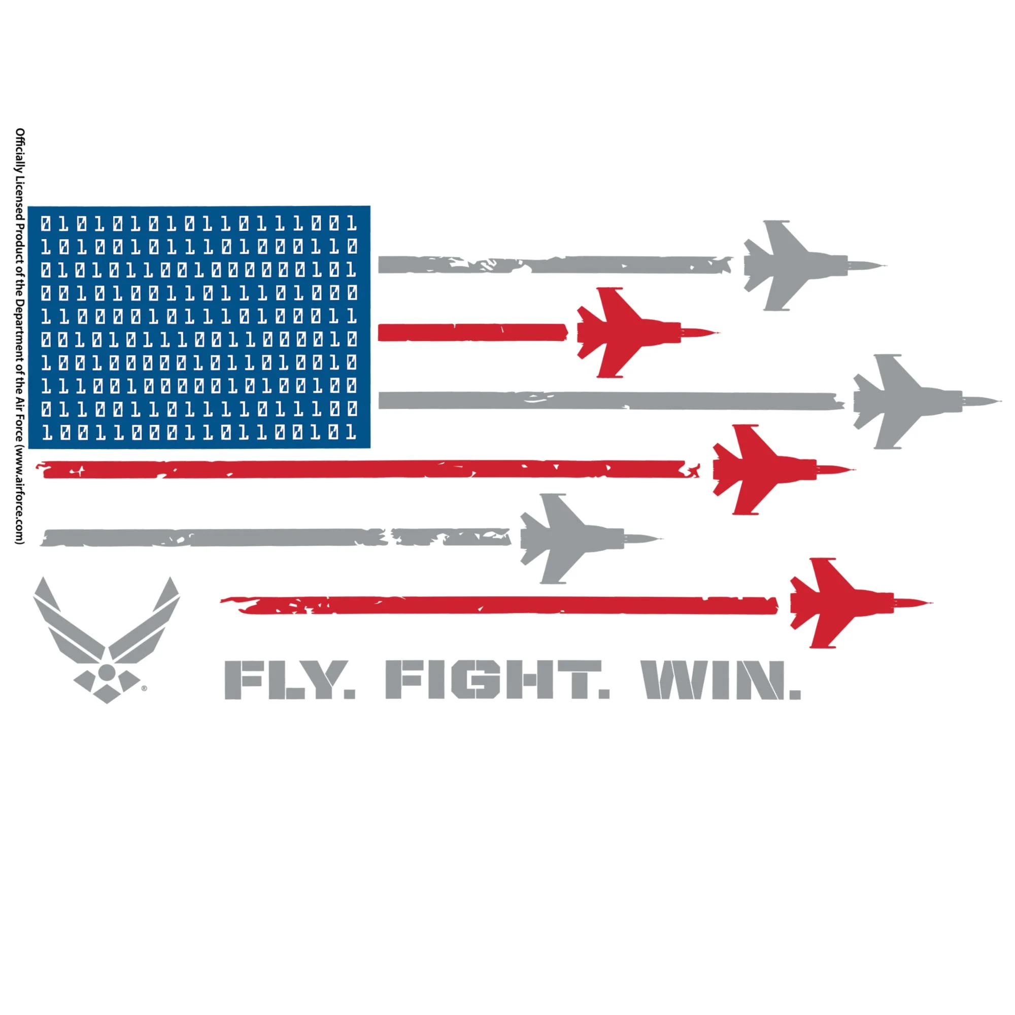 Tervis Air Force Fly Fight Win Made in USA Double Walled  Insulated Tumbler Travel Cup Keeps Drinks Cold & Hot, 24oz Venture Lite Water Bottle, Classic