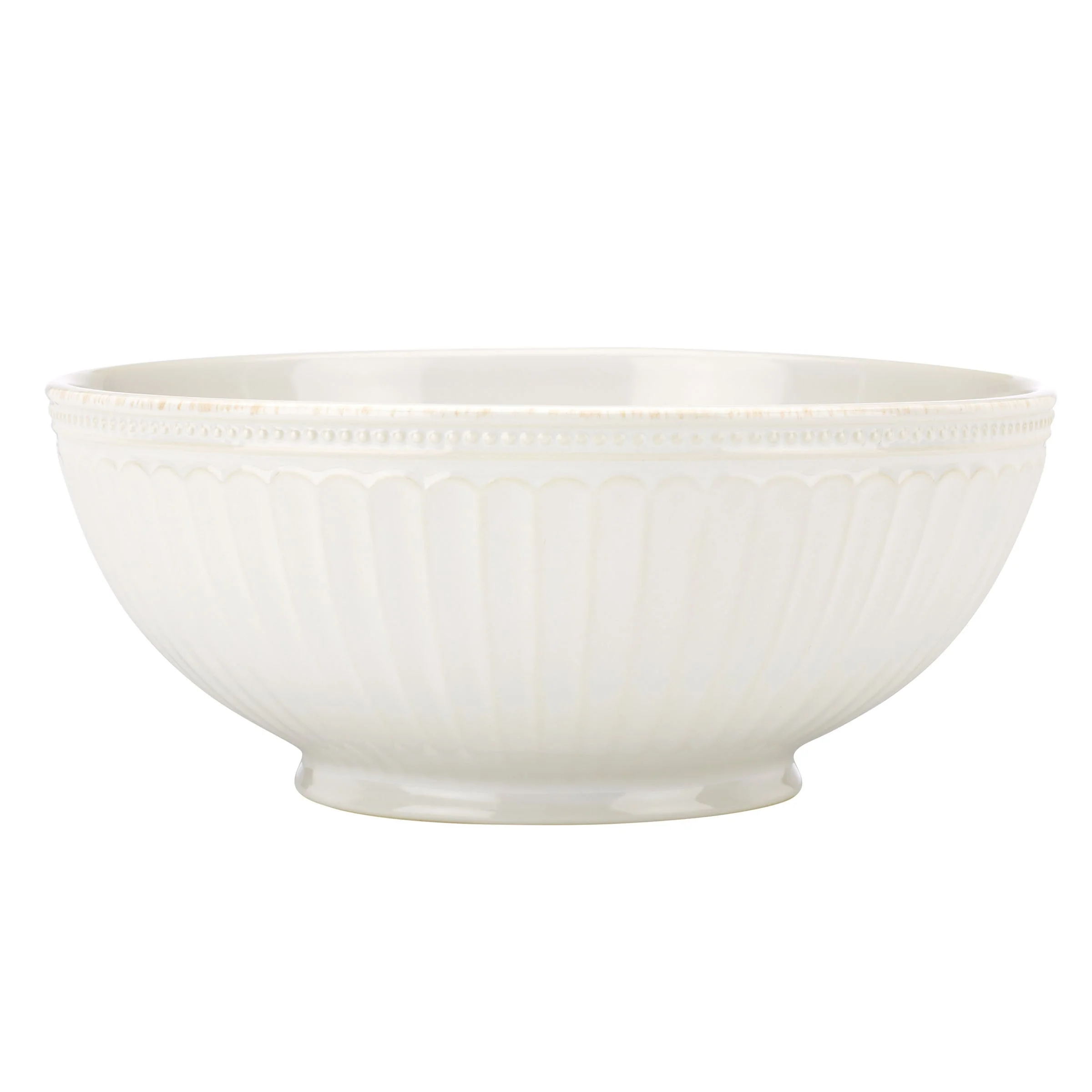 Lenox French Perle Groove White Serve Bowl