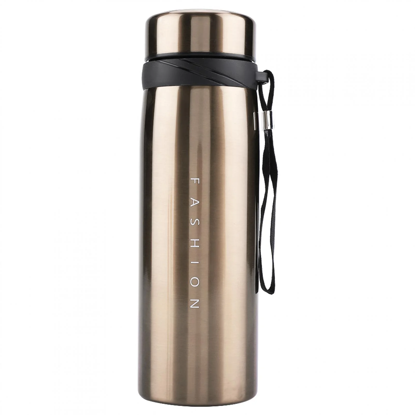 Botella de vacío de acero inoxidable, taza de vacío de acero inoxidable Delaman, botella de agua de mantenimiento caliente, tazas para beber, accesorios para el hogar(900ml-Oro)