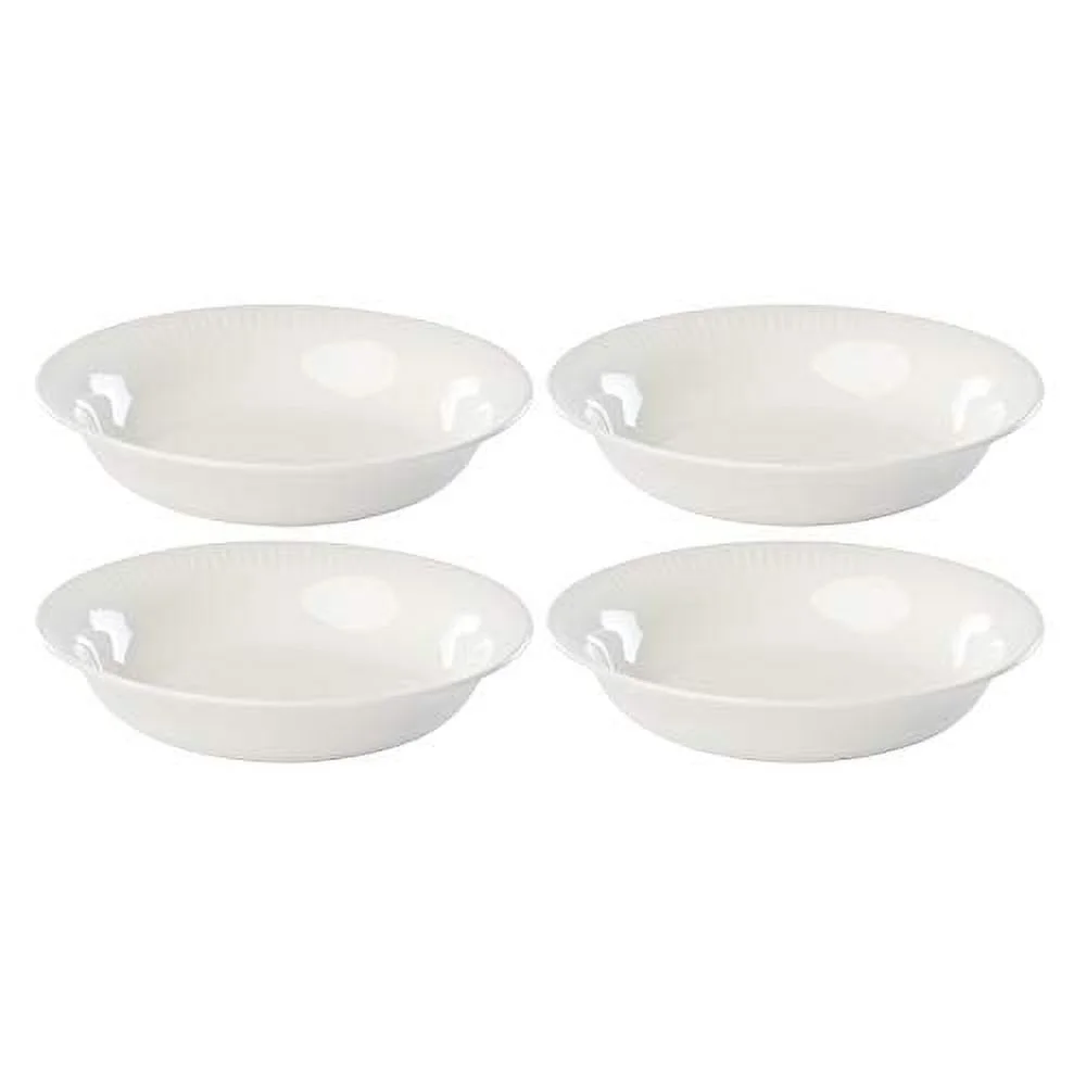 Profile White Porcelain 4-Piece Pasta Bowl Set by Lenox
