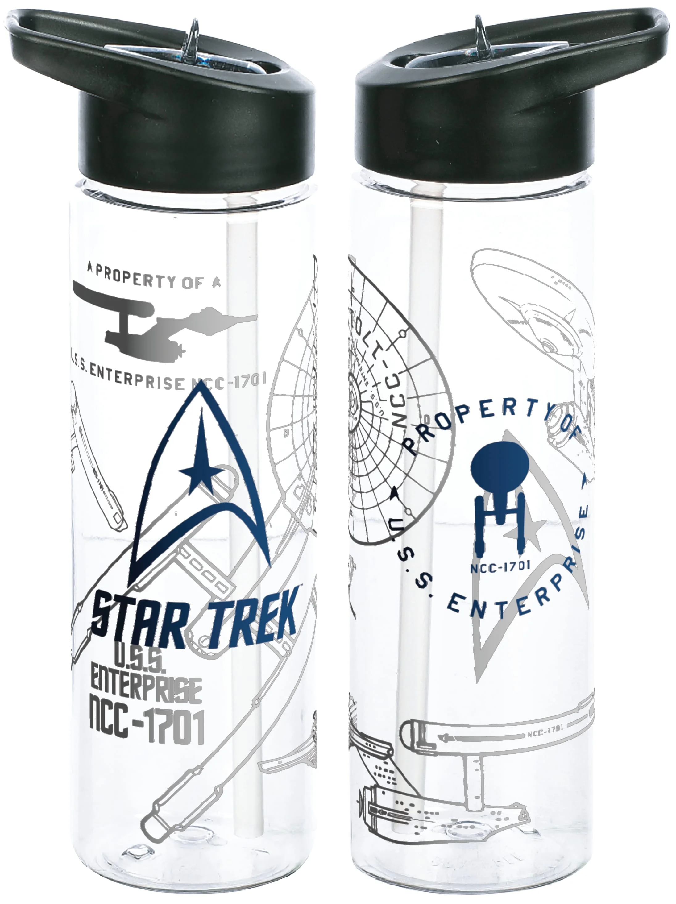 Star Trek Uv 24 Ounces Tritan Water Bottle