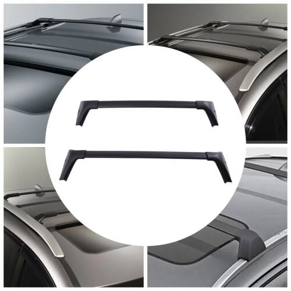 For 2021-2022 Nissan Rogue Roof Rack Cross Bar Crossbars Top Rail Luggage Black