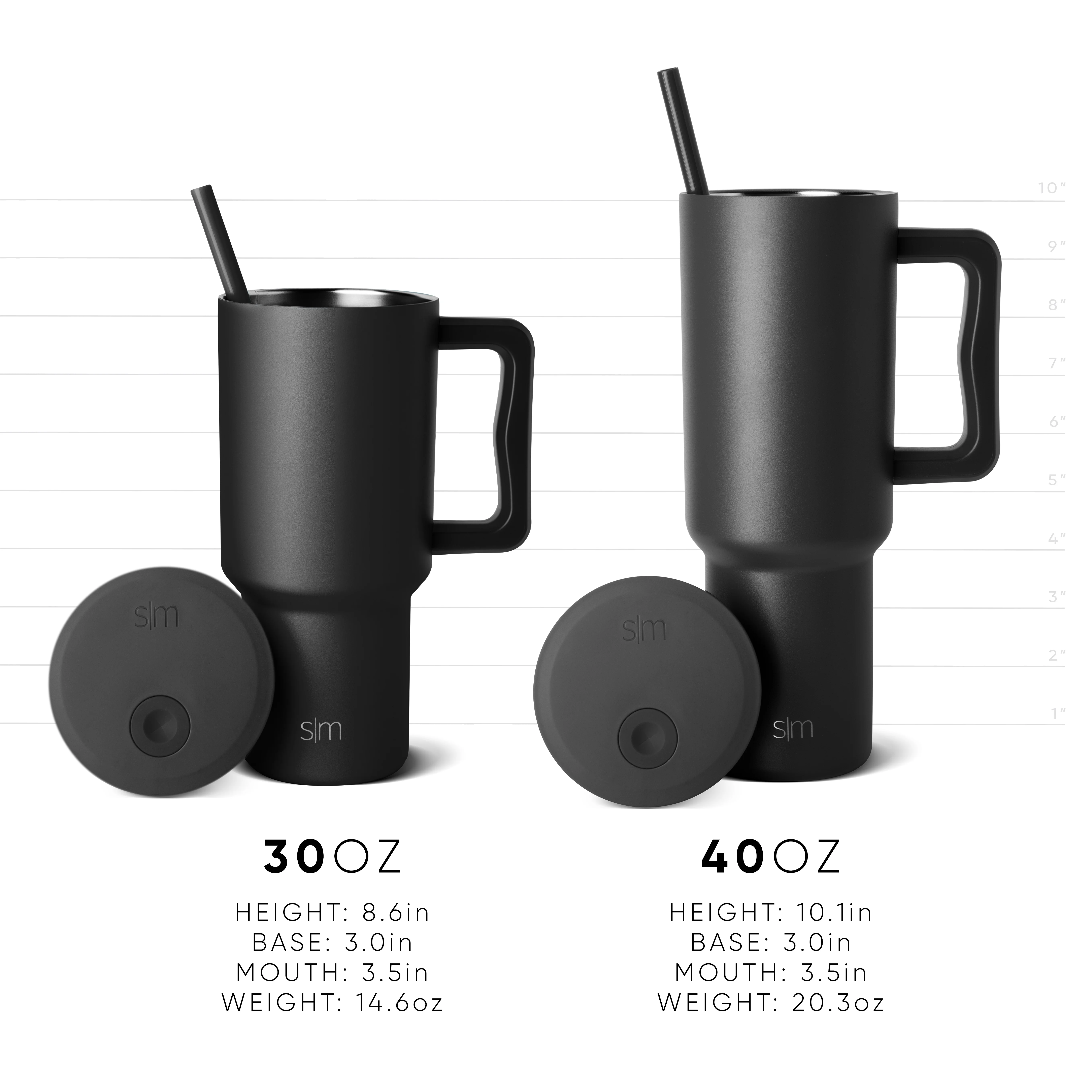 Simple Modern 40 fl oz Insulated Stainless Steel Trek Tumbler with Straw Lid | Almond Birch