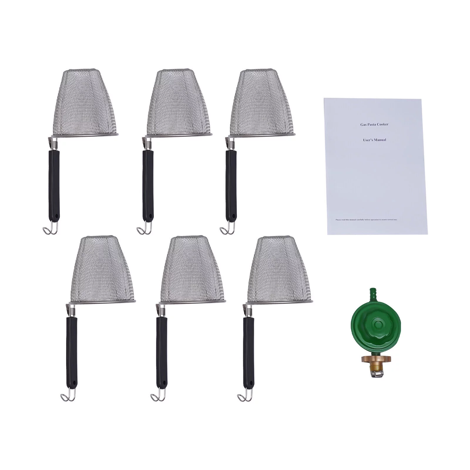 6 Basket Commercial Propane Gas Noodle Pasta Desktop Cooker Ramen Cooker