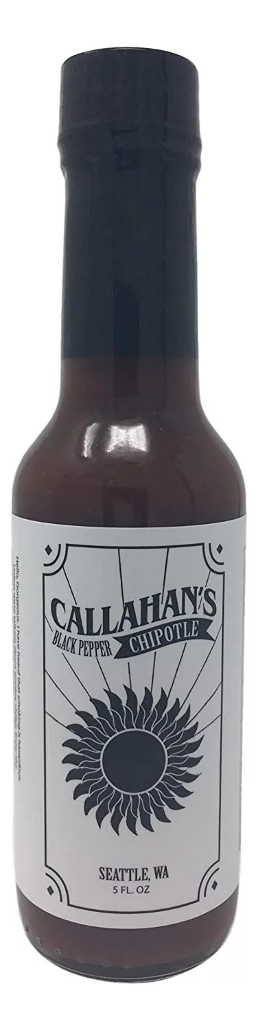 Callahan's Black Pepper Chipotle Hot Sauce, 5 Ounce Bottle (Pack of 2)
