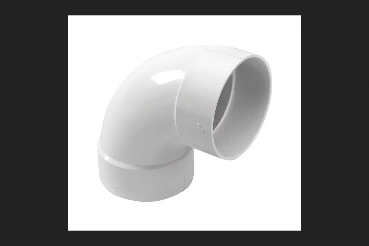 NDS Schedule 35 4 in. Hub X 4 in. D Hub PVC 4-1/2 in. 90 Degree Elbow 1 pk